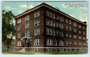 CHARLES CITY, Iowa IA ~ Y.M.C.A. BUILDING Floyd County c1910s  Postcard