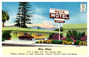 Postcard MOTEL SCENE Ventura California CA AP2008