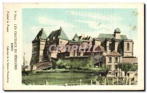 Old Postcard Les Chateaux Du Perigord Biron