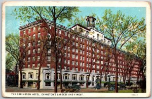 The Orrington Hotel Evanston's Largest And Finest Illinois IL Building Postcard