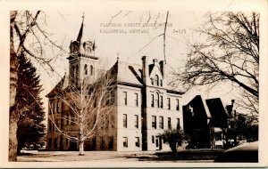 RPPC Flatfield County Court House Kalispell Montana MT UNP Postcard  S20