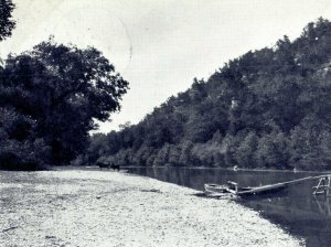 1905 Bathing Pool White River Eureka Springs Arkansas AR Posted Antique Postcard 