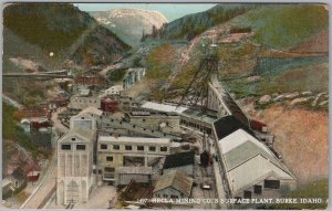 Hecla Mining Co. Surface Plant Burke Idaho Ghost Town Vintage Postcard H83