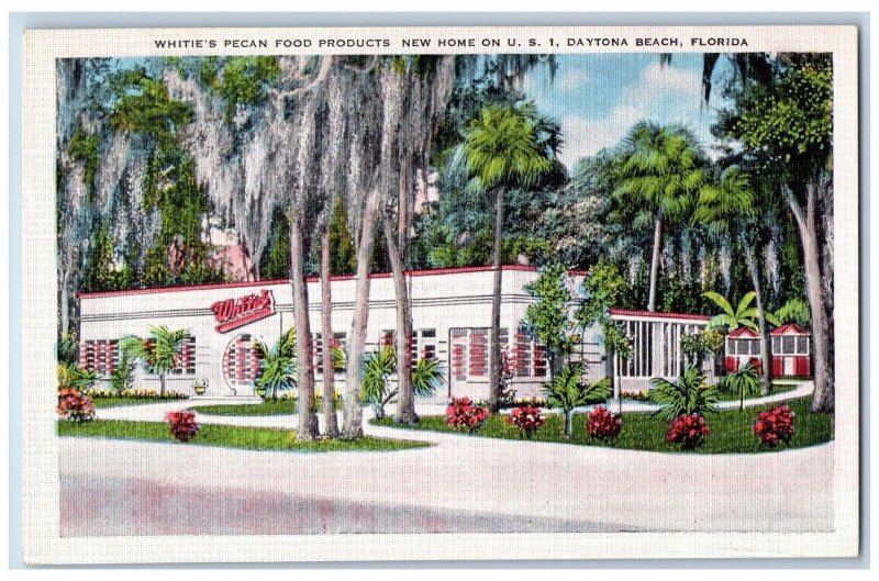 c1940's Whities Pecan Food Products New Home Daytona Beach Florida FL Postcard