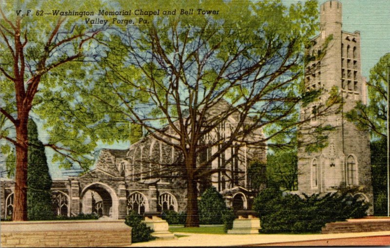 Pennsylvania Valley Forge Washington Memorial Chapel and Bell Tower Curteich