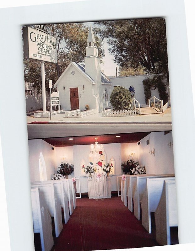 Postcard Graceland Wedding Chapel Las Vegas Nevada USA