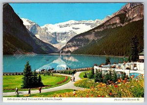 Lake Louise Banff National Park Alberta, 1976 Don Harmon Postcard, Slogan Cancel