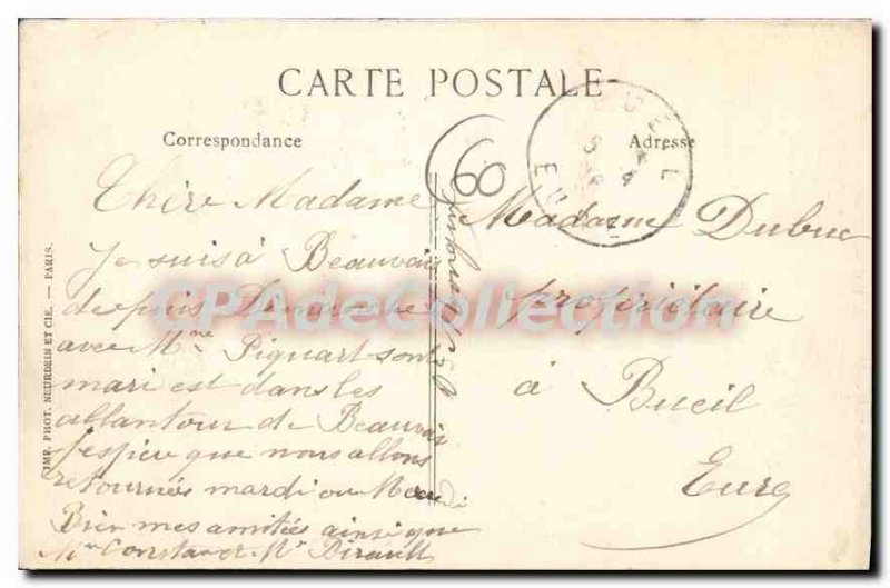 Postcard Old Lycee Jeanne Hachette Beauvais