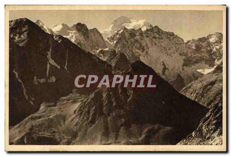 Old Postcard Massif de Pelvoux Ecrins Bar