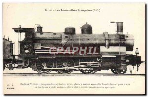 Postcard Old Train Locomotive Machine 1622