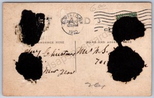 K44/ Buffalo New York RPPC Postcard c1910 Linwood Ave Early Automobile 64