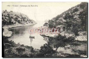 Old Postcard Cassis Calanque of Port Pin