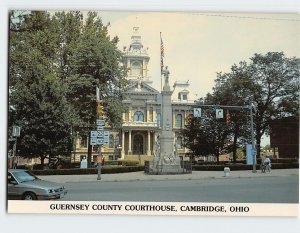 Postcard Guernsey County Courthouse Cambridge Ohio USA