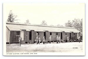 Postcard Officers' Quarters Camp Devens Ayer Mass. U. S. Army