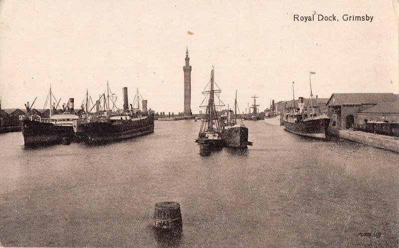 uk15720 royal dock grimsby  real photo uk