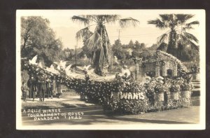 RPPC PASADENA CALIFORNIA TOURNAMENT OF ROSES PARADE 1926 REAL PHOTO POSTCARD