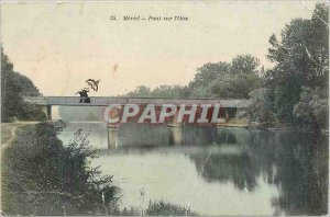 Old Postcard Meriel Oise Bridge