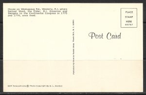 Rhode Island, Westerly - House On Weekapauq Road - [RI-036]