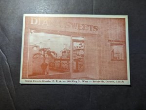 Mint Canada RPPC Postcard Diana Sweets CRA Members Brockville Ontario