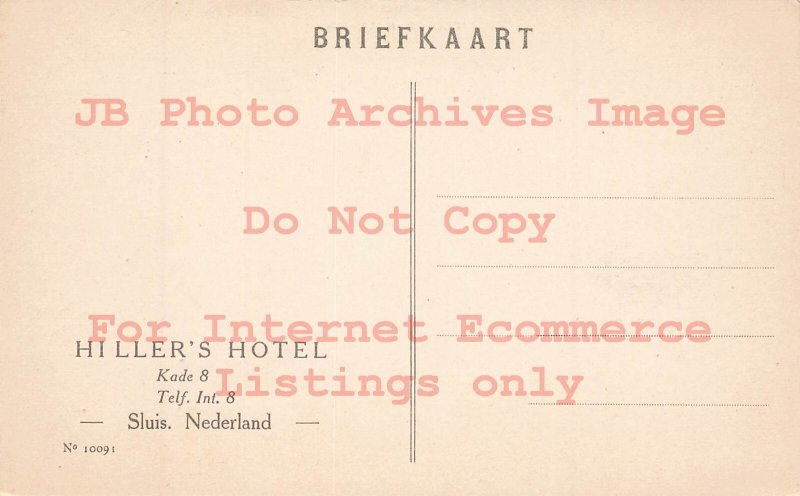 Netherlands, Sluis, Hiller's Hotel, Exterior View