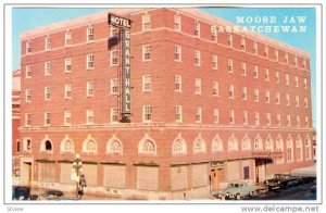 Hotel Grant Hall , MOOSE JAW , Saskatchewan , Canada , 40-60s