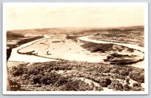 Moccasin Bend Lookout Mountain Chattanooga Tennessee TN Real Photo RPPC Postcard