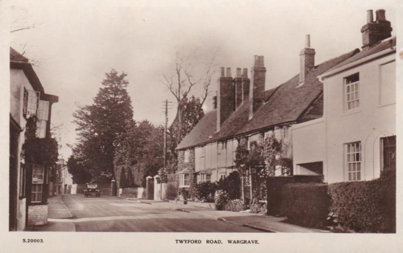 Old Real Photo PostcardTwyford Road Wargrave - WHS Bridge House Seies