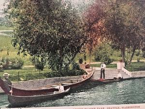 Postcard 1907 View of Lake Washington, Denny-Blaine Park, Seattle, WA.     W5