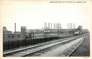 H92/ Elwood Indiana Postcard 1936 American Sheet & Tin Plate Co Factory 118