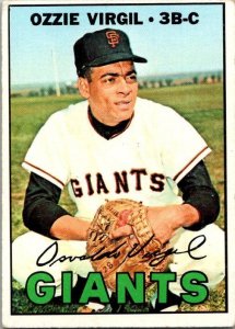 1967 Topps Baseball Card Ozzie Virgil San Francisco Giants sk2231