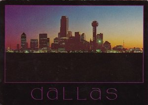 Texas Dallas Night Skyline