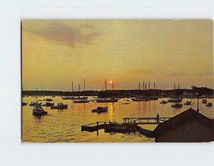 Postcard Sunset on Windjammer Days, Boothbay Harbor, Maine