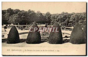 Old Postcard Versailles Parterre of Latona saw the Iron Horse