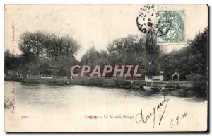 Old Postcard Lagny Le moulin rouge