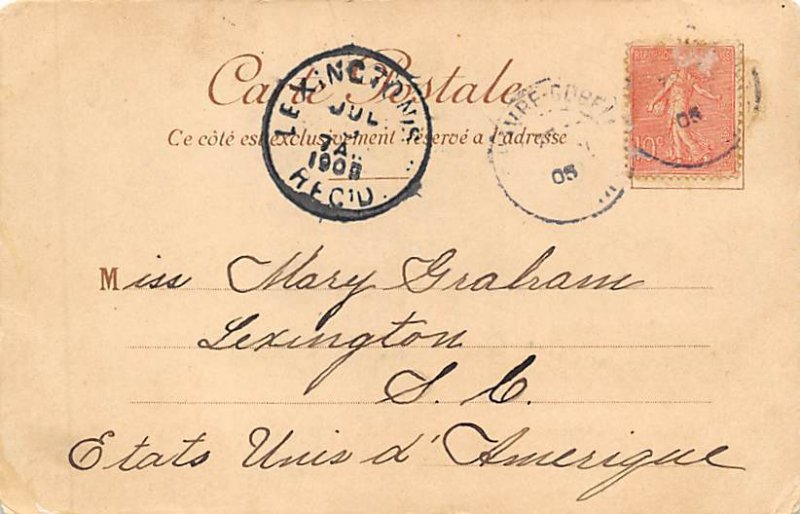 Transatlantique French Line Ship 1905 