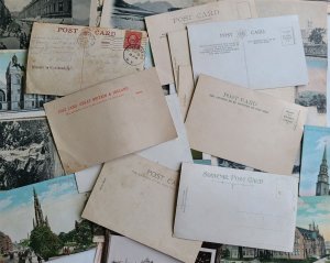 UK ENGLAND IRELAND & SCOTLAND LOT of 95 ANTIQUE & VINTAGE POSTCARDS