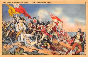 Battle of Bunker Hill, June 17, 1775 Charlestown, MA Colonial 1945 