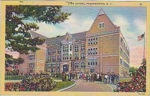 New York Poughkeepsie High School Curteich