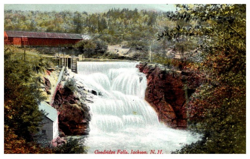 New Hampshire  Jackson  Goodridge Falls , Covered Bridge