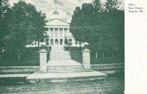 Vintage Postcard State House Historical Building Augusta Maine C. S. Woolworth