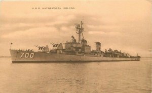 Artvue 1930s USS Haynsworth DD-700 Postcard Military 20-4733