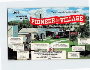 Postcard See How America Grew See Harold Warp Pioneer Village Minden NE USA