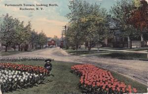 Gardener at Portsmouth Terreac - Rochester NY, New York - pm 1914 - DB
