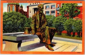 Postcard MONUMENT SCENE Newark New Jersey NJ AN9498