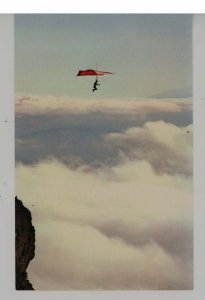 NC - Grandfather Mountain. Hang Gliding Above the Clouds