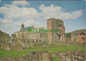 Northumberland Postcard -Lindisfarne Priory Parish Church & Priory Ruins RR16070