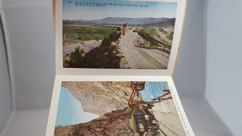 Scenes along the Rio Grande fold-out postcard