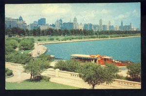 Chicago, Illinois/IL Postcard, Chicago Skyline From Shedd Aquarium