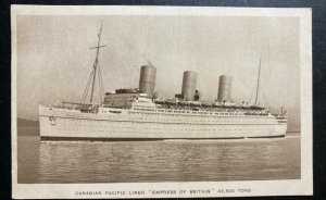 Mint Picture Postcard Canadian Pacific Line Empress Of Britain
