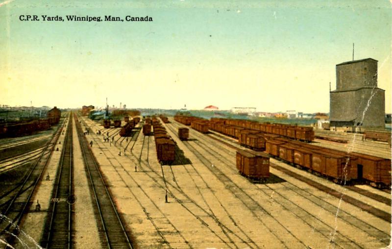 Canada - Manitoba, Winnipeg. CPR Rail Yards